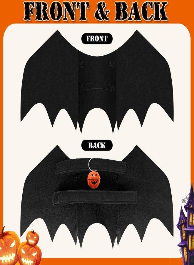 OLANRUN Dog Halloween Costumes for Large Dogs, Dog Bat Wings with Pumpkin Bell Pet Halloween Cosplay Party Dress Up (Large) - Image 3